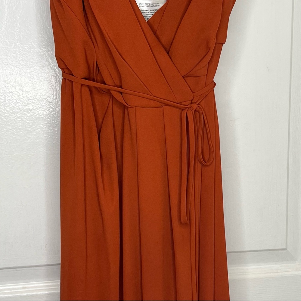 David’s Bridal Georgette Wrap Dress Size 2 - Picture 6 of 12